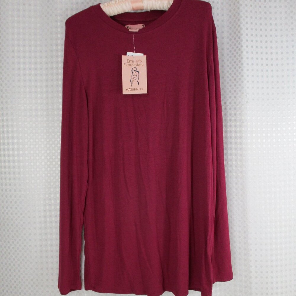 EMMAS EXPRESSION Maternity Long Sleeve Top NWT Size XL